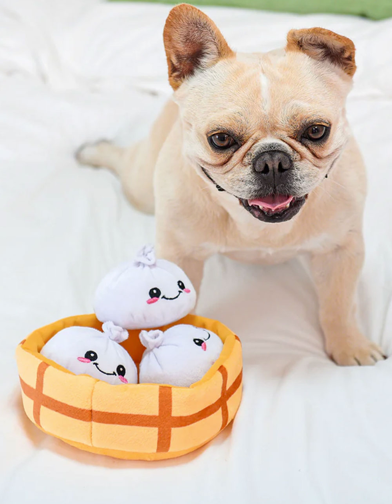 HUGSMART PET Soup Dumplings Plush Dog Toy image number 3