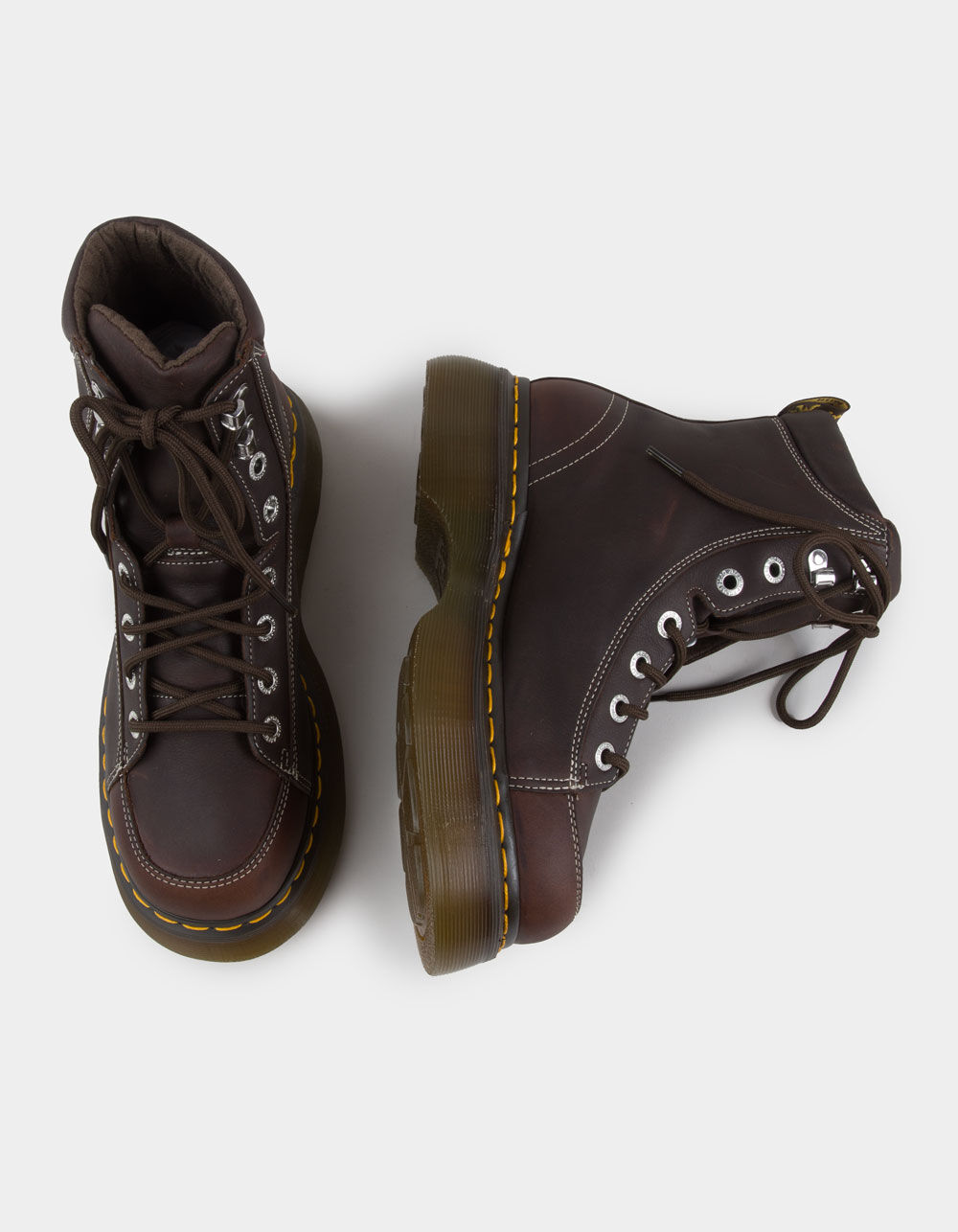 DR. MARTENS Buzz 8-Eye Womens Boots - BROWN COMBO | Tillys