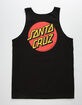 SANTA CRUZ Classic Dot Black Mens Tank Top image number 1