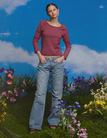 BDG Urban Outfitters Teo Womens Relaxed Low Rise Bootcut Jeans Primary Image