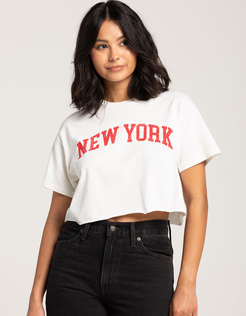 FULL TILT New York Womens Crop Tee image number 0