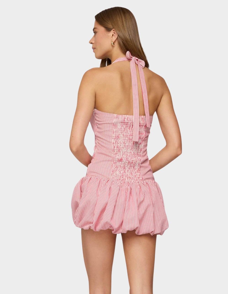 EDIKTED Pinstripe Bubble Skirt Mini Dress image number 2