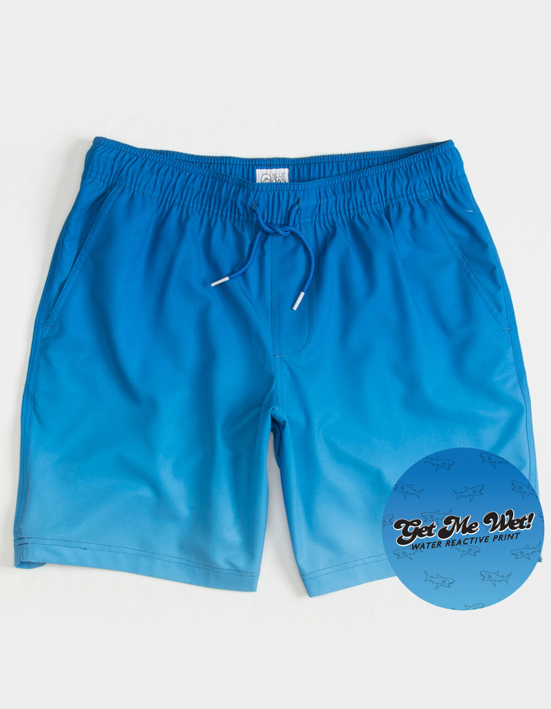 BLUE CROWN Shark Bait Water Change Mens Swim Shorts image number 1