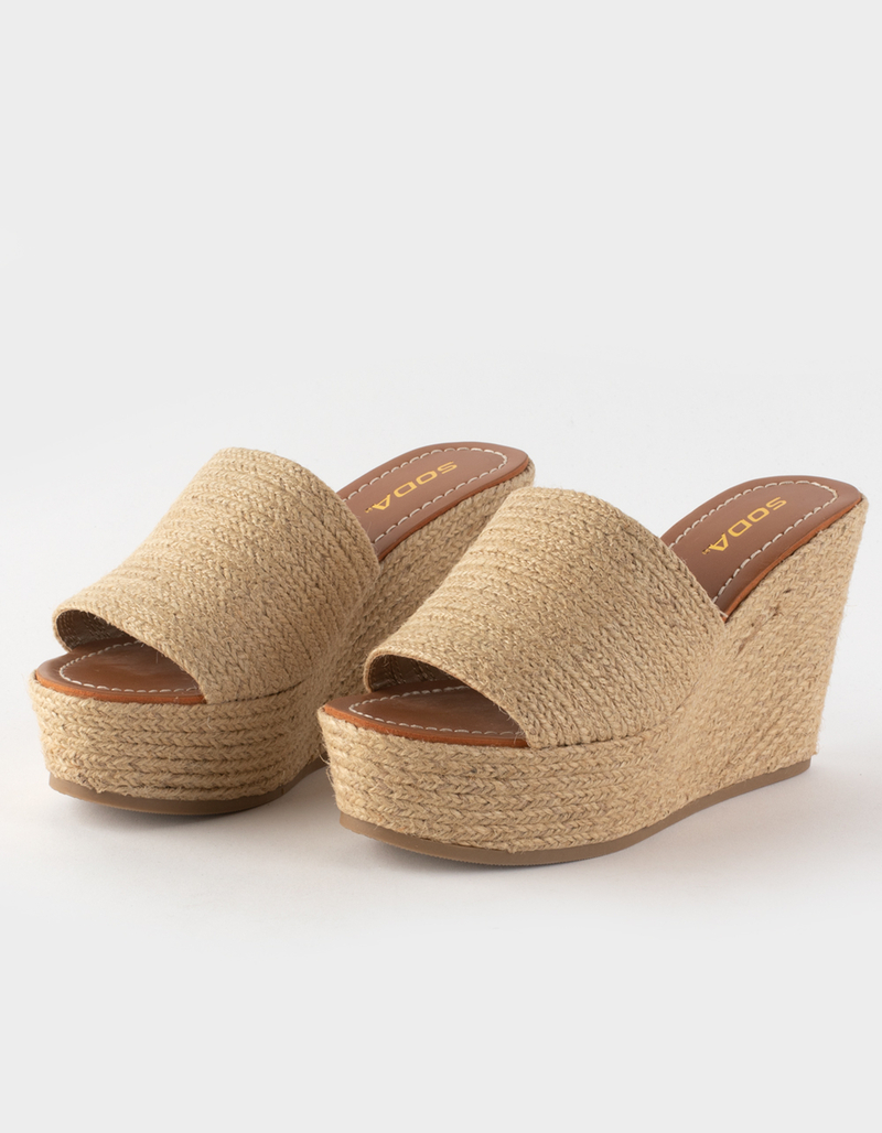 SODA Bounty Womens Platform Wedge Sandals image number 0