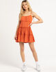 RSQ Womens Textured Tier Short Dress image number 4