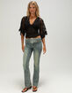 MADDEN GIRL Low Rise Belted Womens Bootcut Jeans image number 1
