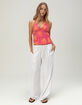 FULL TILT Hibiscus Womens Halter Top image number 2