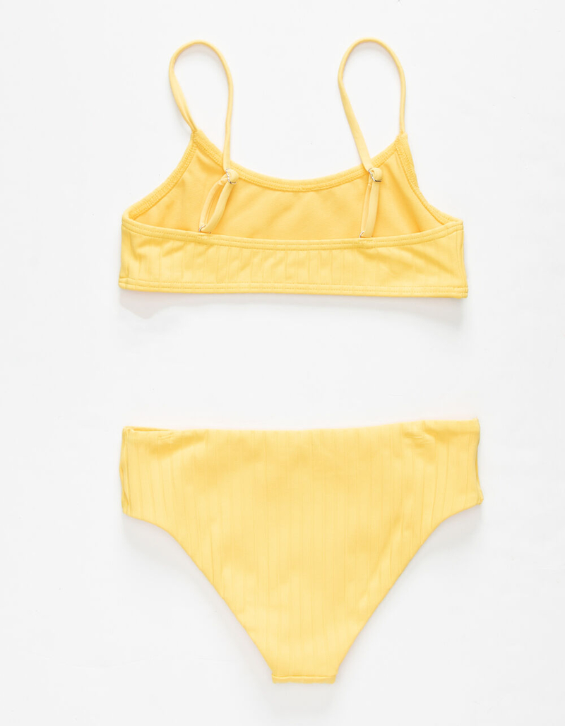 DAMSEL Thick Rib Bralette Girls Bikini Set image number 2