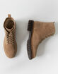 OASIS SOCIETY Womens Tan Lace Up Combat Boots image number 4