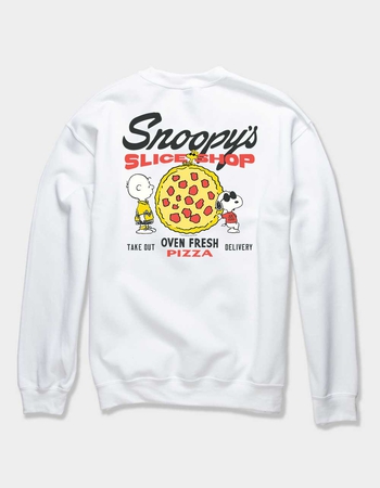 PEANUTS Snoopy's Slice Shop Unisex Crewneck Sweatshirt Alternative Image