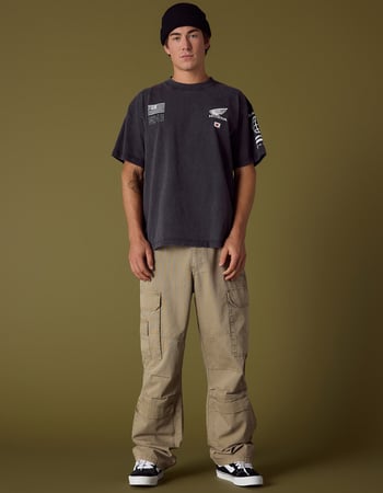 RSQ Mens Baggy Twill Cargo Pants Primary Image
