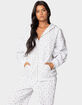 EDIKTED Bouquet Oversized Zip Up Hoodie image number 4