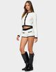 EDIKTED Mara Contrast Textured Knit Cardigan image number 4