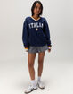 RSQ Womens Italia V-Neck Sweatshirt image number 2
