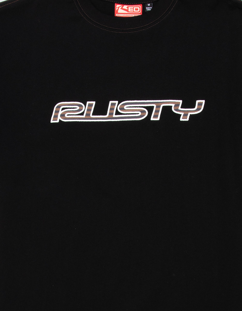 RUSTY Lay Low Mens Crop Tee image number 1