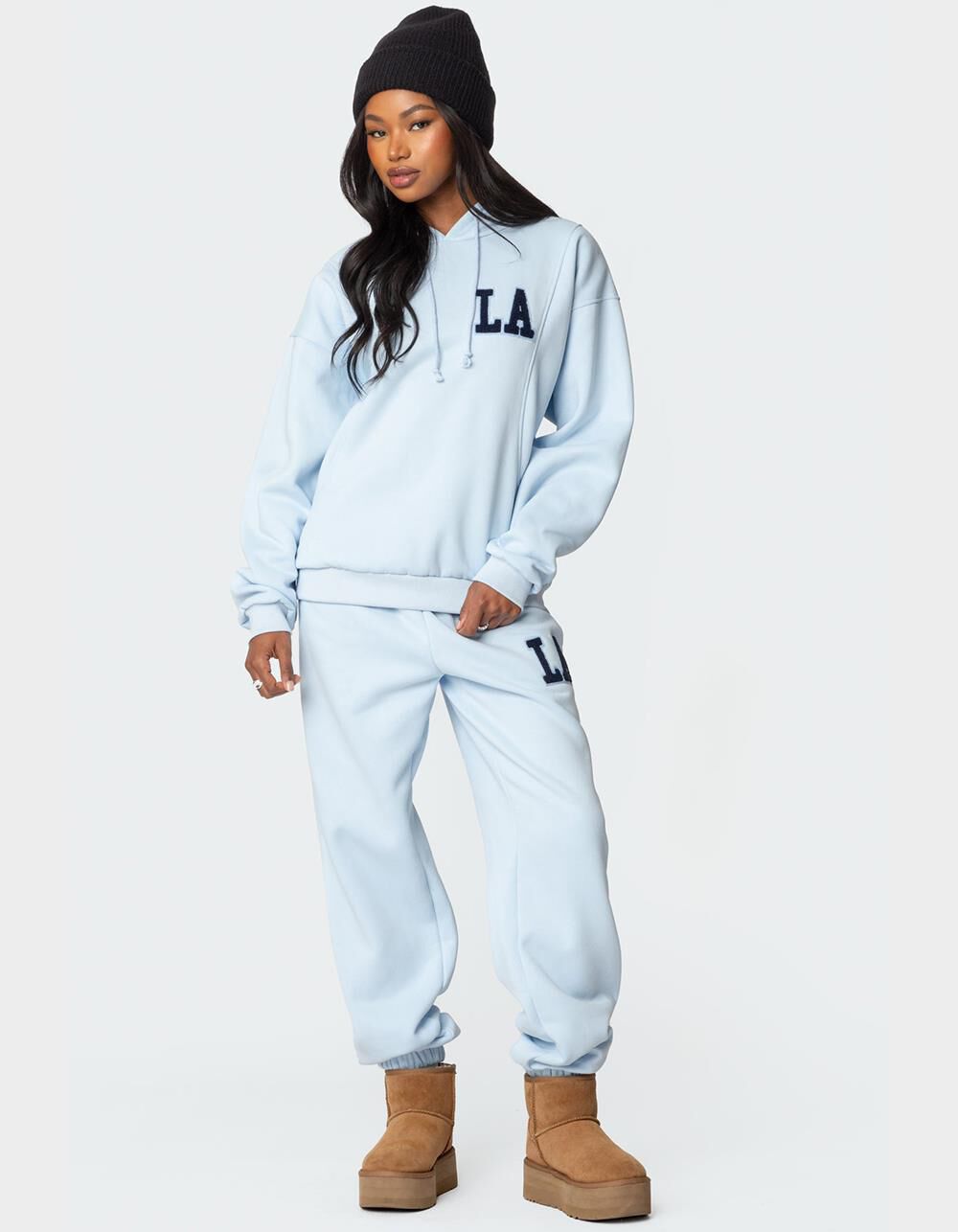 EDIKTED LA Love Oversized Sweatpants - LIGHT BLUE | Tillys