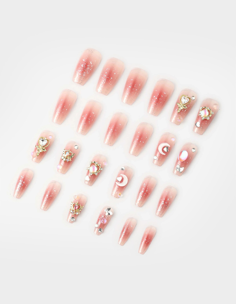 NEVER HAVE I EVER Celestial Moon - Coffin Press-On Nails image number 0