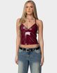 EDIKTED Carmie Vinyl Tank Top image number 1