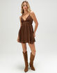 RSQ Womens Texture Slip Dress image number 5