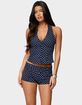 EDIKTED Twyla Polka Dot Halter Top image number 1