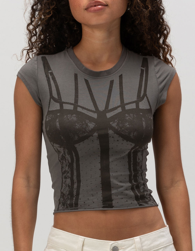 WORLD DOMINATION (Womens Baby Tee)