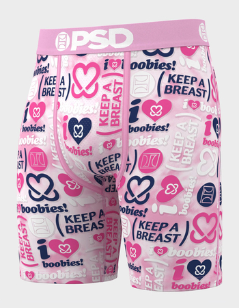 PSD x Keep A Breast Stacked Mens Boxer Briefs Alternative Image