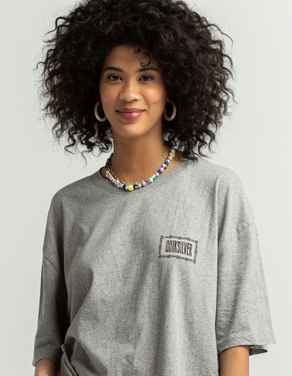QUIKSILVER Womens Oversized Crop Tee 