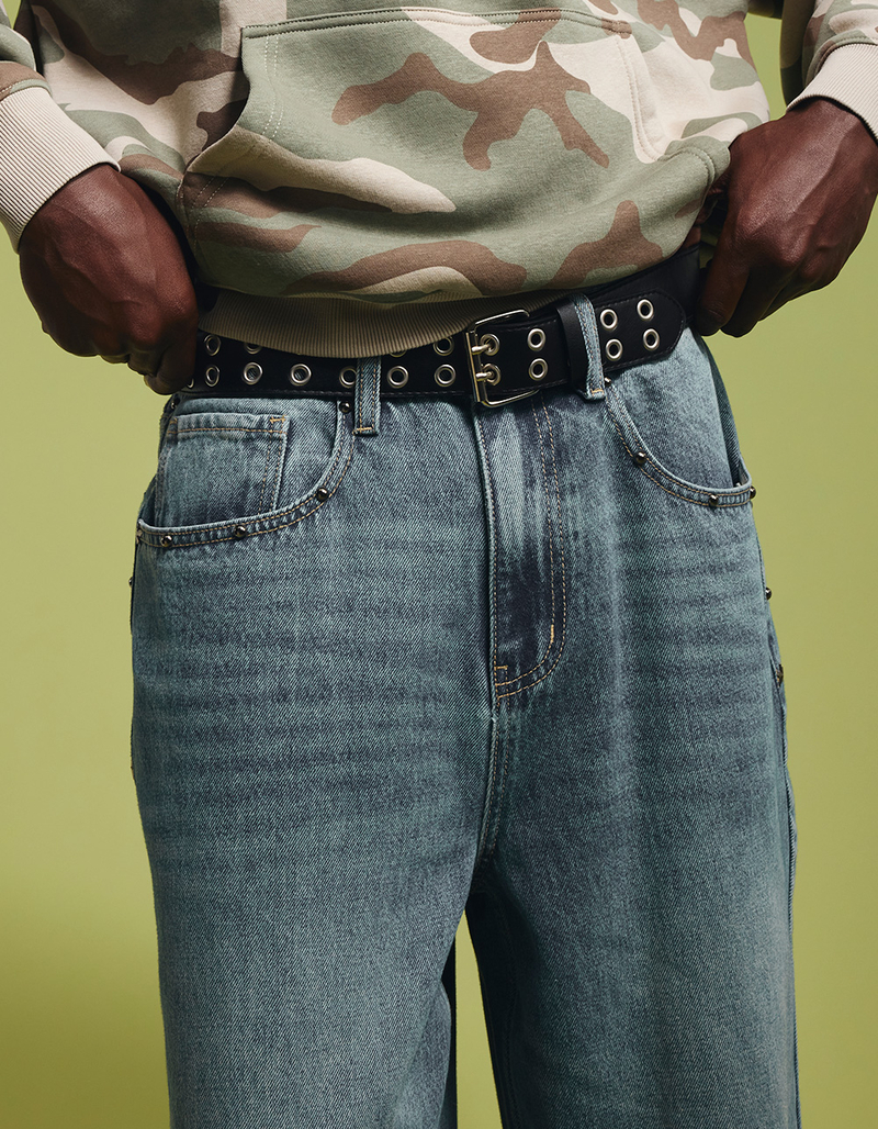 Double Grommet Mens Belt image number 1