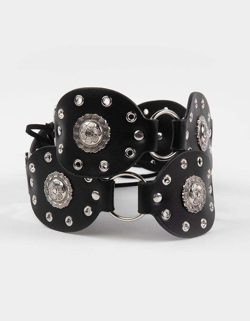 Flower Grommet Wrap Belt image number 0