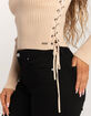 GUESS ORIGINALS Lace Up Womens Knit Top image number 2
