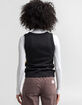 LOVE TREE Argyle V Neck Womens Sweater Vest image number 3