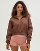 NIKE Sportswear Phoenix Fleece Womens Half-Zip Cropped Sweatshirt image number 1