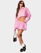 EDIKTED Hila Pinstripe Bubble Mini Skirt image number 2