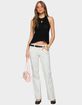 EDIKTED Romily Polka Dot Low Rise Jeans image number 5