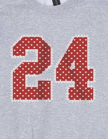 COLLEGIATE Lace 24 Unisex Kids Crewneck Sweatshirt Alternative Image