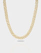 THE GOLD GODS Diamond Straight Edge Cuban Link Chain 8mm image number 1