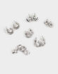 FULL TILT 6 Pack Heart/Cross/Hoop Earrings image number 1