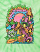 SANTA CRUZ Toxic Wasteland Mens Tie Dye T-Shirt image number 3