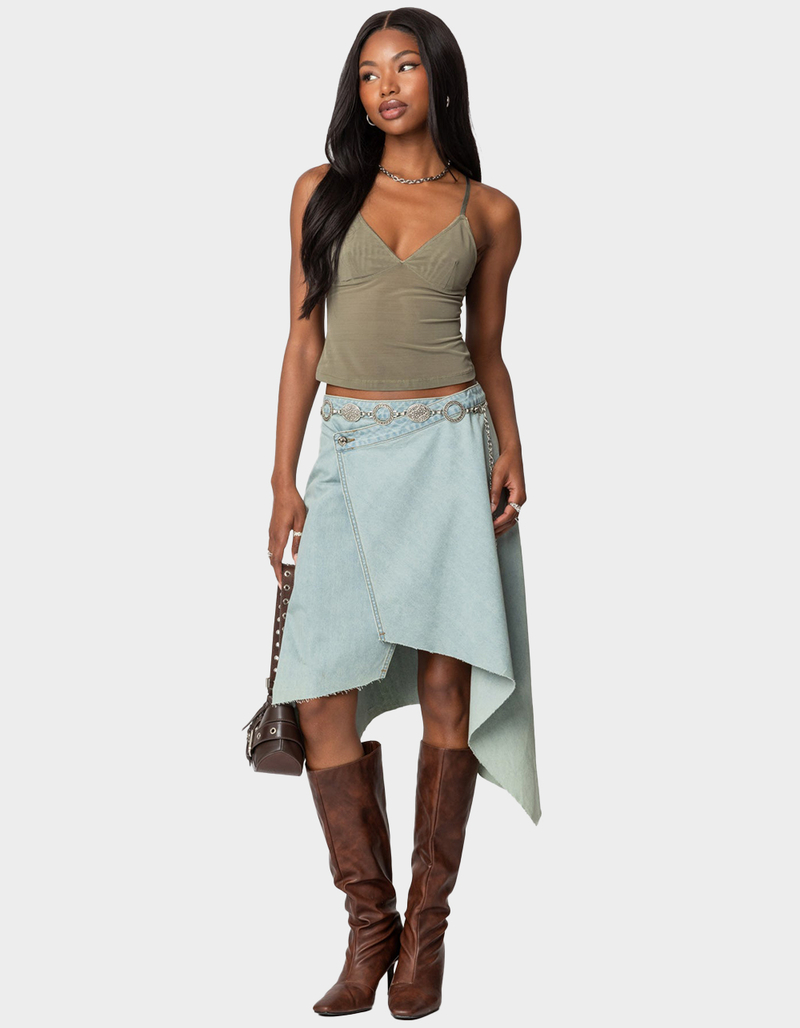 EDIKTED Blake Mesh Tank Top image number 1