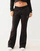 TRUE RELIGION Joey Mid Rise Big T Flare Womens Sweatpants image number 3