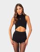 EDIKTED Marcus High Neck Knit Crop Top image number 1