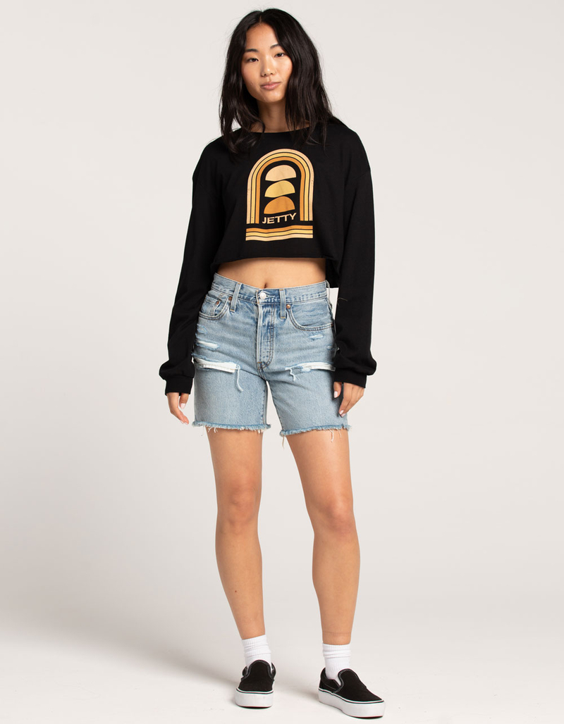 JETTY Newlight Womens Long Sleeve Crop Tee image number 3