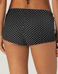 FULL TILT Polka Dot Textured Womens Micro Swim Boyshorts image number 4