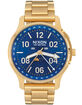 NIXON Ascender All Gold & Blue Sunray Watch image number 1
