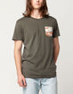 BLUE CROWN Combat Mens Pocket Tee image number 2