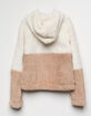 WHITE FAWN Color Block Sherpa Girls Jacket image number 2