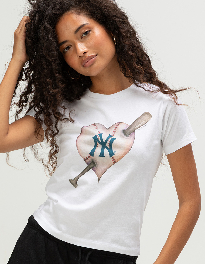 TINY TURNIP New York Yankees Heart Womens Tee image number 0