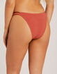 DAMSEL Texture High Leg Bikini Bottoms image number 4