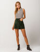 SKY AND SPARROW Button Up Corduroy Mini Skirt image number 1