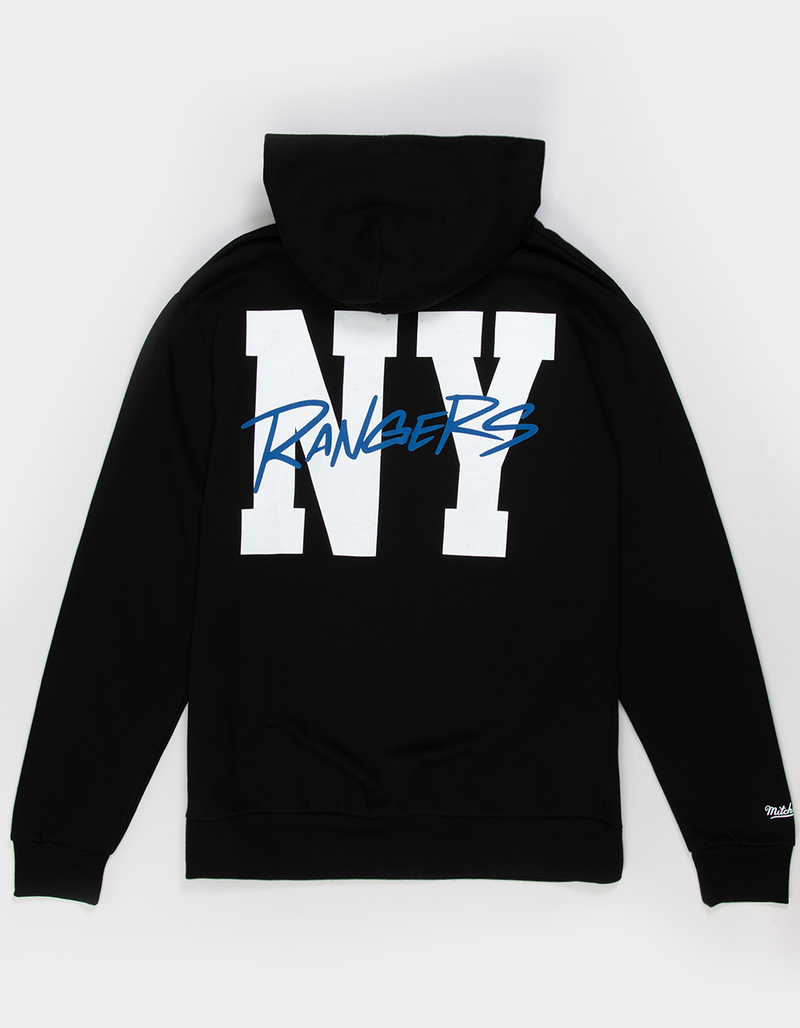 MITCHELL & NESS NHL New York Rangers Home Team Mens Hoodie BLACK Tillys